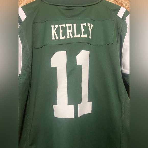 NFL Authentic NY Jets Kids On Field Jersey #11 Kerley,Green,Size Youth XL 18/20 - Picture 4 of 11